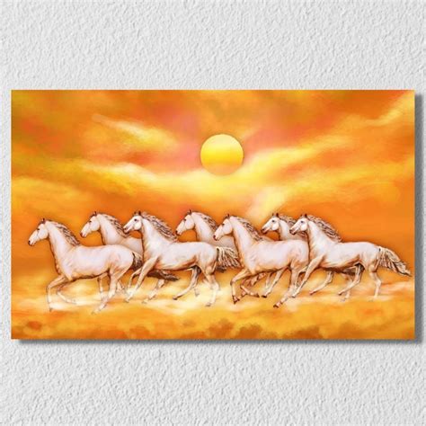 7 Horses Landscape Wall Art 13 – Myindianthings