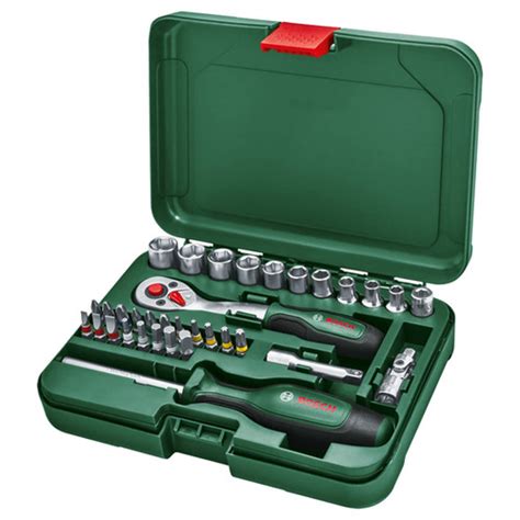 BOSCH 1/4" Drive Socket Set-34 Pieces | Global Electronics