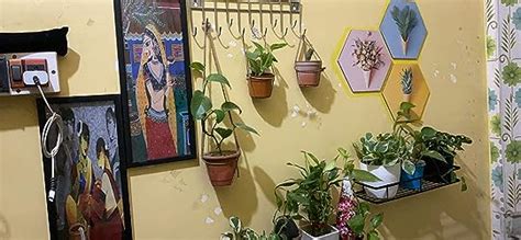 SAF Preety Floral Flower and Leaf in Cone Pot 3 Piece UV Textured Multi ...