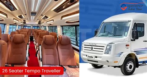 Book 26 Seater Tempo Traveller on Rent at 35 Rs/Km