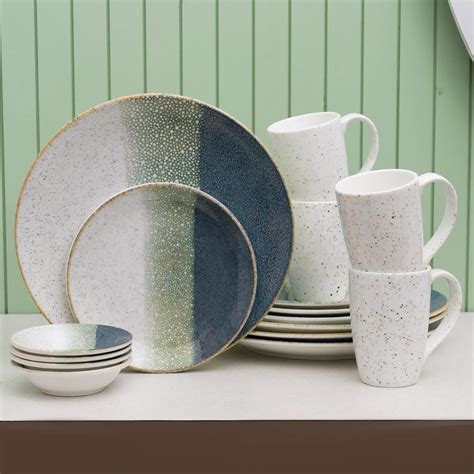 Buy JCPL Fine Porcelain Textures Coral Dinner Set (Set of 16), For ...