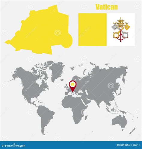 Map Of The World Vatican City