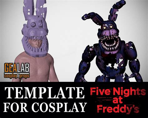 Pepakura Designer, Five Nights At Freddy's, Fnaf, Bonnie, Nightmare ...