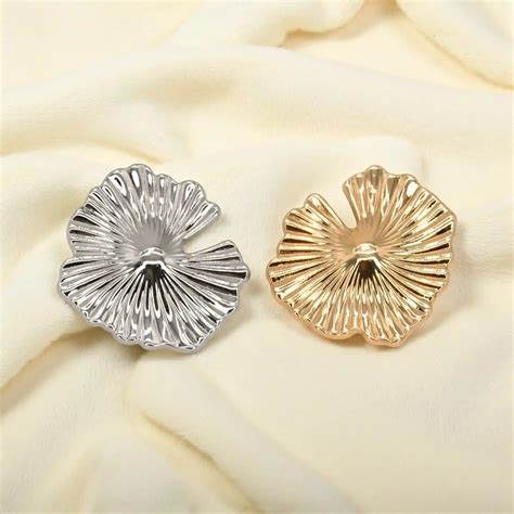 Fluted Shell Metal Buttons | 35mm(55L) – Ani Accessories