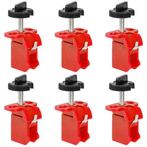 Frcctre 6 Pack Tie Bar Circuit Breaker Lockout Device, Industrial Grade ...