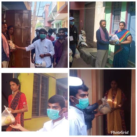 Groceries for needy families in various regions in Karnataka during ...