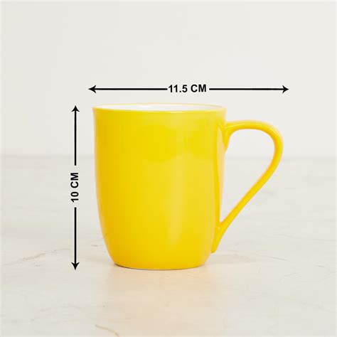 Buy Fiesta Conran Yellow Solid Bone China Mug - 11.5 x 10 cm - 350 ml ...
