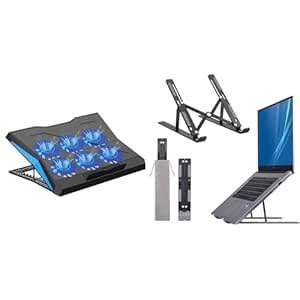 Dyazo Upgraded 6 Fan Laptop Cooling Pad | Laptop Stand with Fan ...