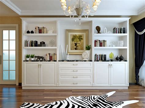 书柜这样设计 使书房简单而富有内涵-全屋定制网
