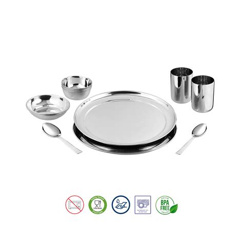 Princess Dinner Set 12 pc | Stainless Steel Dinner Set – Kraft Houseware