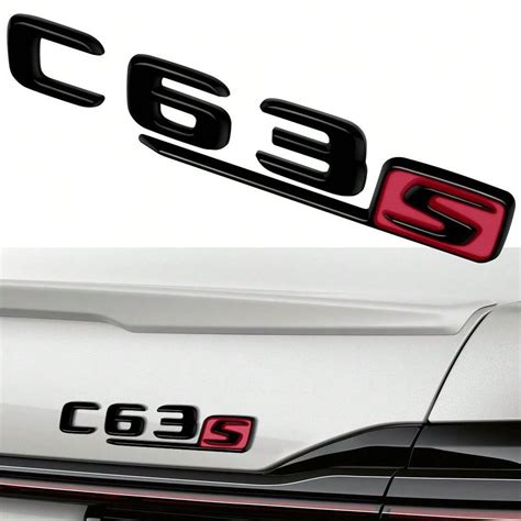 YANF Car Rear Trunk Sticker ABS 3D Emblem For Mercedes Benz AMG C Class ...