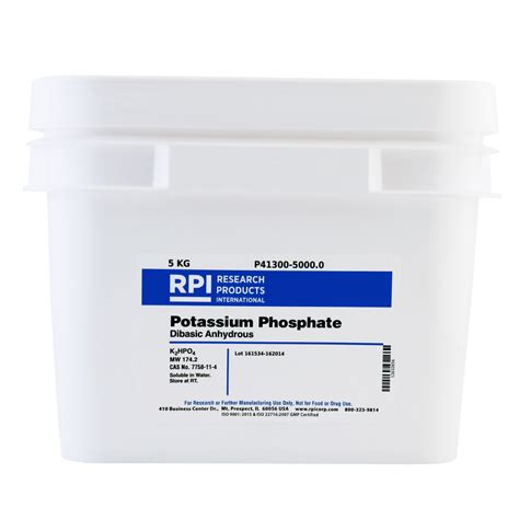 P41300-5000.0 - Potassium Phosphate, Dibasic, Anhydrous, 5 Kilograms