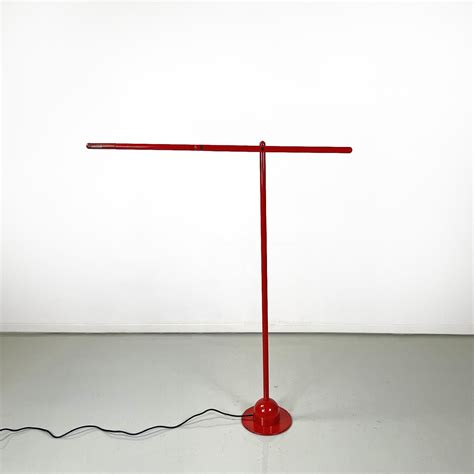 Italian modern red floor lamp Mira by Mario Arnaboldi for Programmaluce ...