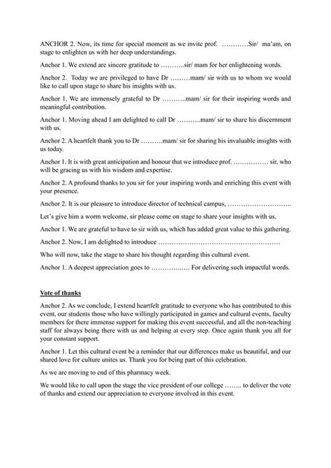 Image result for Anchoring Script for Cultural Program