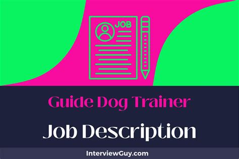 Image result for Guide Dog Trainer
