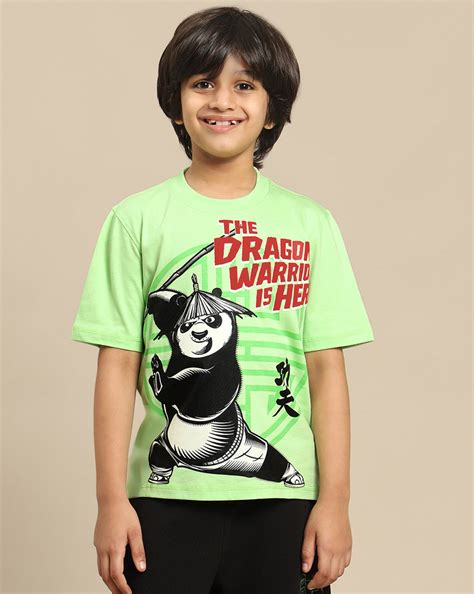 Kung Fu Panda Printed Oversize Tshirt For Boys – Kidsville