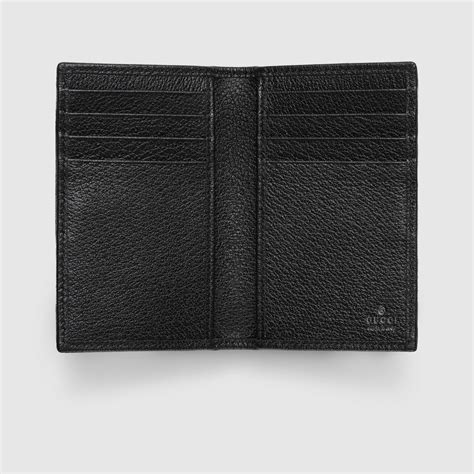 Ophidia long card case in black soft leather | GUCCI® US