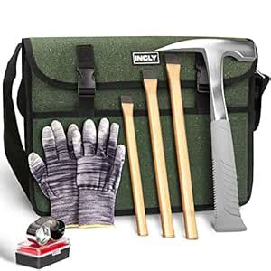 INCLY 7 PCS Geology Rock Pick Hammer Kit, with 22oz Hammer and 3 PCS ...