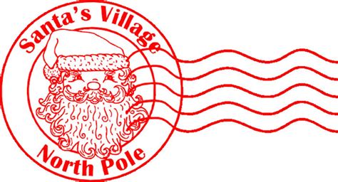 North Pole Santa Postmark Rubber Stamp Set - Etsy