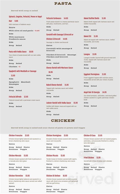 Teddy B's Restaurant menu in Bethany, Connecticut, USA