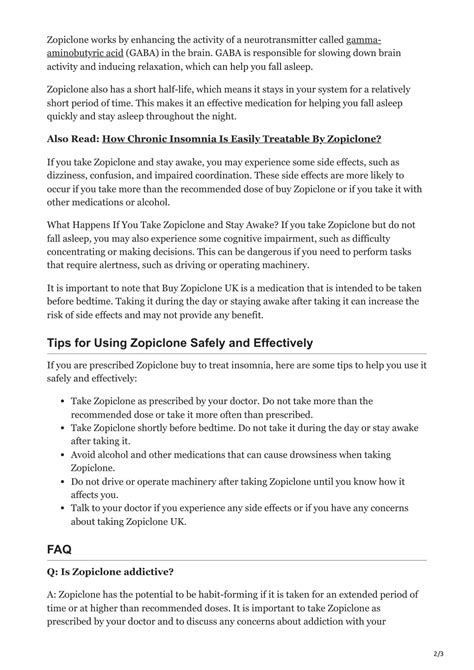 PPT - What Happens If You Take Zopiclone and Stay Awake PowerPoint Presentation - ID:12155603