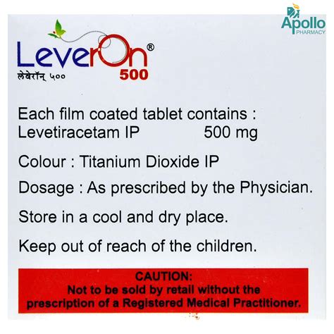 LEVERON 500MG TABLET Price, Uses, Side Effects, Composition - Apollo ...