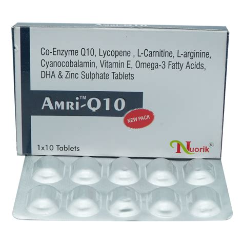 Amri-Q10 Tablet 10's Price, Uses, Side Effects, Composition - Apollo ...