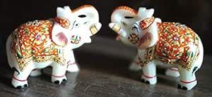 Buy Elephant,Hand Made, Marble, Rajasthani Art Work, haathi, Hathi ...