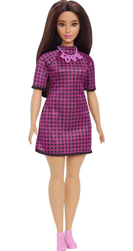 Barbie Fashionistas Doll #188, Curvy, Black Hair, Pink & Black ...