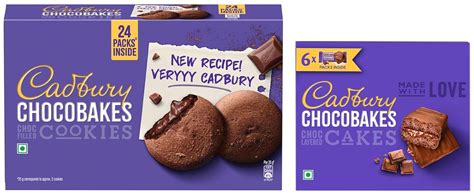 Cadbury Chocobakes Choc Filled Cookies (biscuits), Family Pack, 300g ...
