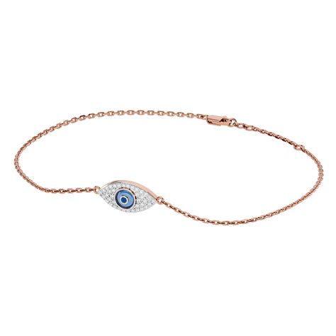 Lab Grown Diamond Evil Eye Bracelets - Blu Diamond