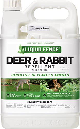 Buy Liquid Fence Deer & Rabbit Repellent Ready-to-Use, 1-Gallon, 2-pack ...