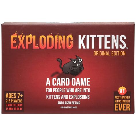 How to Play Exploding Kittens Card Game 的图像结果