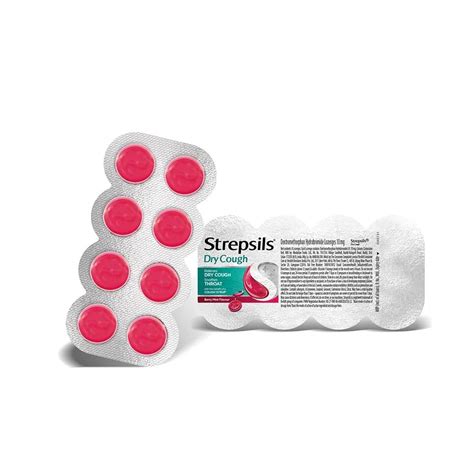 Strepsils Dry Cough - Strip of 8 Lozenges (Berry Mint) : Amazon.in ...