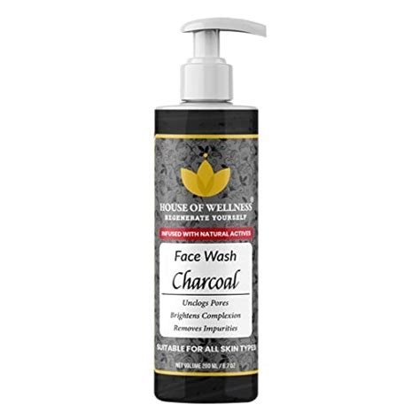 House Of Wellness Charcoal Face Wash | Activated Charcoal for Deep ...