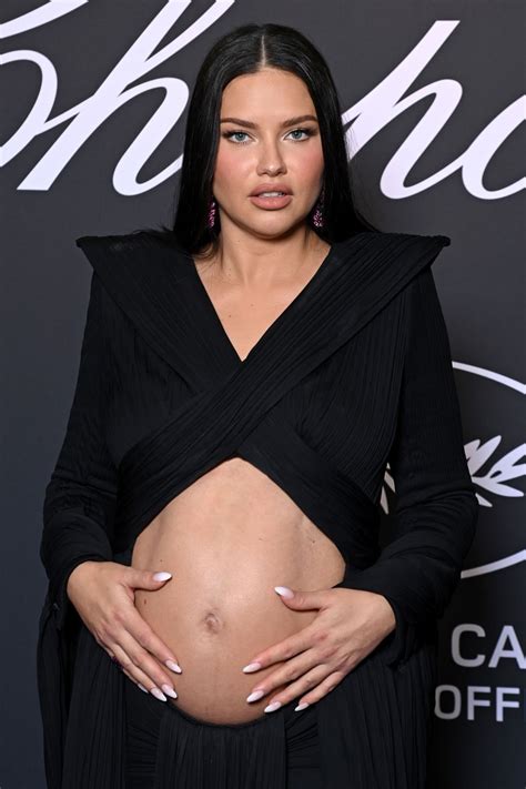 Pregnant ADRIANA LIMA at Chopard’s Gentleman’s Evening Event in Cannes ...
