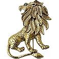 Imported Vintage Unisex Alloy Lion Brooch Pin Gold Plated for Suit ...