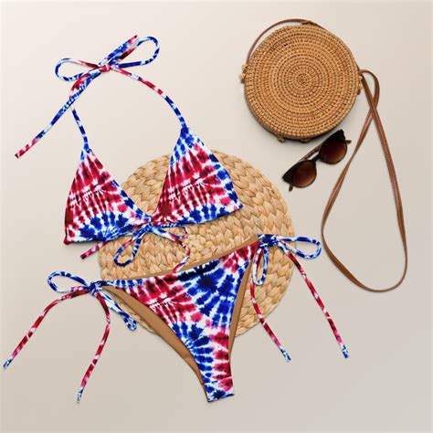 Tween 4th of July Bikini, America Print Bathing Suit, USA Flag Print ...