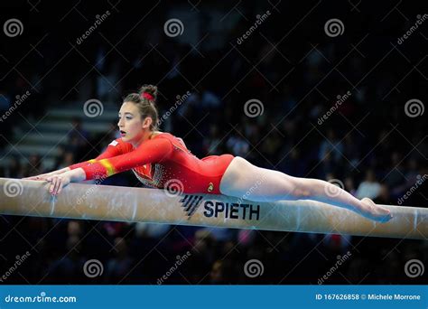 Spanish Gymnast Cintia Rodriguez during the Artistic Gymnastics ...