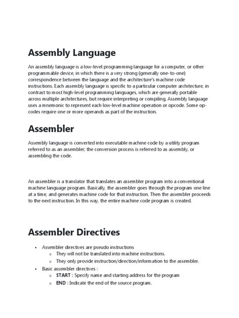 Assembly Language Guide 的图像结果