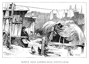 England Gypsy Camp 1880 Ngypsy Camp Near Latimer Road in Notting Hill ...