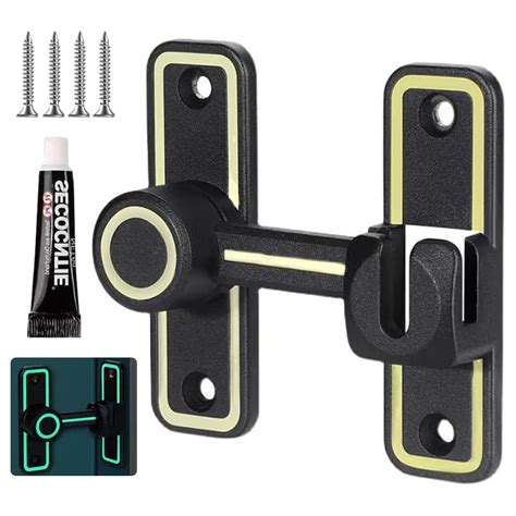 Door Lock Sliding Door Lock, 90°/180° Heavy Duty Barn Door Lock Hardwa ...