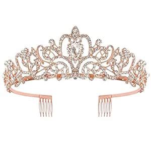 Shining Diva Fashion Crystal Tiara and Crown for Women Stylish Headband ...