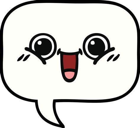 cute cartoon speech bubble 10270538 Vector Art at Vecteezy