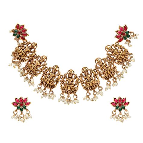 Shining Diva Fashion Necklace Jewellery Set for Women Traditional ...