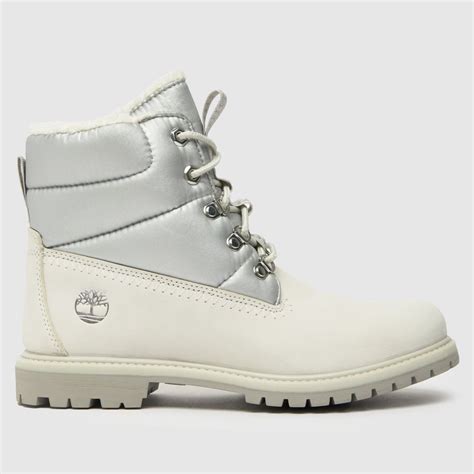 Timberland White Premium 6 Iinch Puffer Boots - ShoeFreak