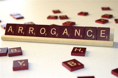 A Sentence With Arrogant