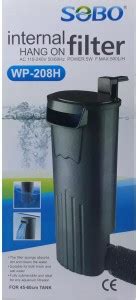 SOBO WP-208H Hang on Sponge Aquarium Filter Price in India - Buy SOBO ...