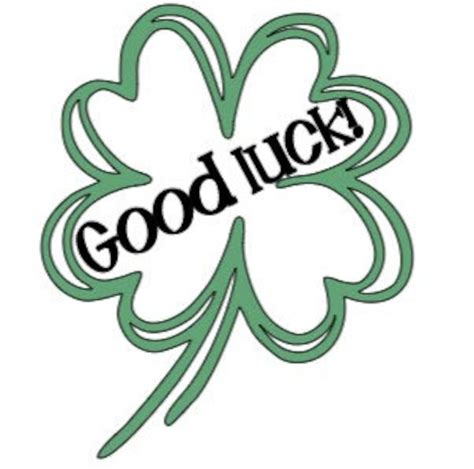Good Luck Lucky Four Leaf Clover DIGITAL JPG DOWNLOAD Downloadable ...