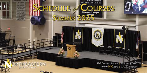 Summer 2025 Printable Course Schedule | Northeastern Junior College